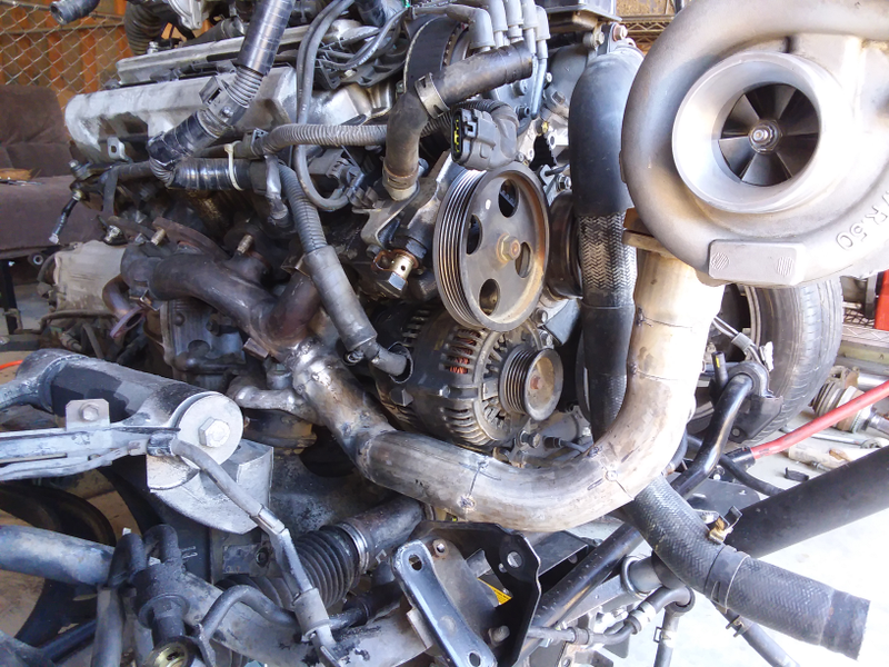 Illustration for article titled Got both exhaust manifolds built, now waiting for parts to continue.